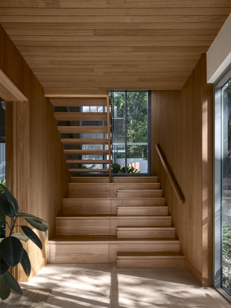 Stadium stair design made from blackbutt